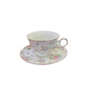 Axyaa British Floral Coffee Cup and Saucer Set | Elegant European Afternoon Tea Mug