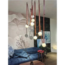 Axyaa Leather Chandelier: Nordic Minimalist Designer Italian Leather Belt Lighting