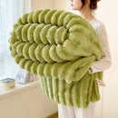 Axyaa Rabbit Velvet Blanket: Winter Thick Warm Flannel for Bedroom & Living Room