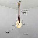 Axyaa Marble Chandelier: Trendy LED Pendant Light for Stylish Indoor Lighting