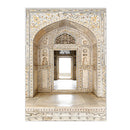 Islamic Mosque Landscape Art Wall Canvas Painting Morocco Prints for Living Room Decor by Axyaa