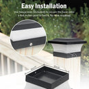 Axyaa Solar Fence Light: Bright Outdoor IP65 Garden Lamp for Courtyard, Gate, Wall