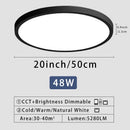 Axyaa 20" LED Smart Ceiling Lamp with Remote Control for Bedroom and Living Room