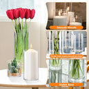 Axyaa Glass Cylinder Vases Set for Centerpiece Wedding Floating Candle Holder
