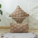 Axyaa Boho Plush Faux Wool Pillow Covers for Luxe Sofa Decor