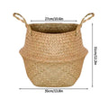Axyaa Seagrass Rattan Basket: Toy & Flowerpot Organizer, Hanging Storage Bin