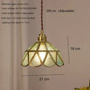 Axyaa Colourful Scandinavian Glass Pendant Lights for Kitchen Dining Room, Brass Led Pendant Lamp