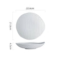 Axyaa Water Ripple Ceramic Plate - Restaurant Tableware