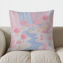 Pink Bears & Lollipop Trees Pillow Cover by Axyaa: Sofa Bedroom Car Cushion