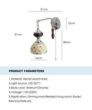 Axyaa Baroque LED Wall Lamp for Bedroom Decor