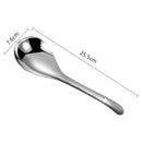 Axyaa Stainless Steel Rice Spoon, Long Handle Japanese Style Utensil