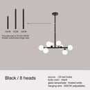 Axyaa Glass Chandelier Pendant Light for Living Room Kitchen Bar Decor