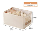 Axyaa Fabric Wardrobe Pants Storage Box | Foldable Clothes Organizer Box