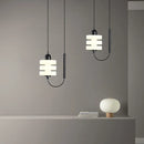Axyaa Modern Black Glass Pendant Sconces LED Chandelier
