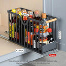 Axyaa Sliding Metal Storage Basket for Kitchen Cabinet Organization