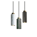 Axyaa Marble Small Pendant Lamp: Green, White, Black LED Ceiling Light