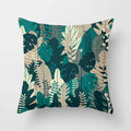 Axyaa Tropical Green Plants Pattern Cushion Cover for Sofas and Decor