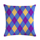 Axyaa Geometric Linen Cushion Cover: 45x45cm Pillowcase for Home Decor