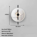 Axyaa Scandinavian Circular Black White LED Wall Light