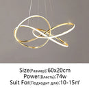 Axyaa LED Chandelier Pendant Light - Modern Dimmable Home Ceiling Fixture