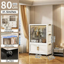 Axyaa Transparent Foldable Wardrobe - Large Capacity Bedroom Organizer