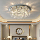 Axyaa Crystal LED Ceiling Lamp for Luxury Living Room and Bedroom Lighting
