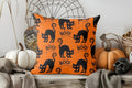 Axyaa Halloween Pumpkins & Witches Pillow Cover for Sofa, Bedroom, Car
