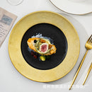 Axyaa Phnom Penh Ceramic Pasta Plate with Frosted Finish