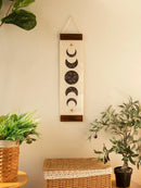 Boho Butterfly Moon Phase Tapestry for Aesthetic Macrame Bedroom Wall Decor by Axyaa