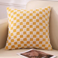 Axyaa Checkerboard Pillow Cover: Soft Cozy Double-Sided Checkered Pattern for Living Room