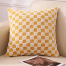 Axyaa Checkerboard Pillow Cover: Soft Cozy Double-Sided Checkered Pattern for Living Room