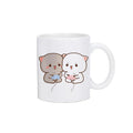 Axyaa Kawaii Panda Bear Mocha Cat Christmas Mug Mugs Set Original Drinkware
