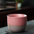 Axyaa Retro Rough Pottery Teacups Set, Handmade Ceramic Coffee Mug, Kung Fu Tea Cup