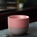 Axyaa Retro Rough Pottery Teacups Set, Handmade Ceramic Coffee Mug, Kung Fu Tea Cup