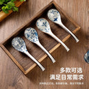 Axya Long-Handled Ceramic Soup Spoons Set for Stylish Dining Experience