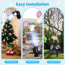 Axyaa Snowfall Projector: Double-tube Rotating Snowflake Lamp for Festive Decoration