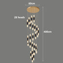 Axyaa Nordic Stair Chandelier Pendant Lights Living Dining Room Ceiling Light Indoor Lighting