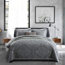 Axyaa King Quilt Set - Microfiber Lightweight Bedspread with Shams