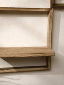 Axyaa Rustic Boho Wall Shelves 20cm Square | Bedroom & Kitchen Decor Storage