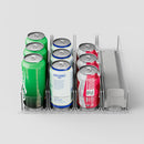 Axyaa Beverage Spring Pusher Glide Fridge Organizer Drink Dispenser Refrigerator Shelf