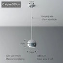 Axyaa Modern Plating Pendant Lights Chandeliers for Dining Room Kitchen Bedroom