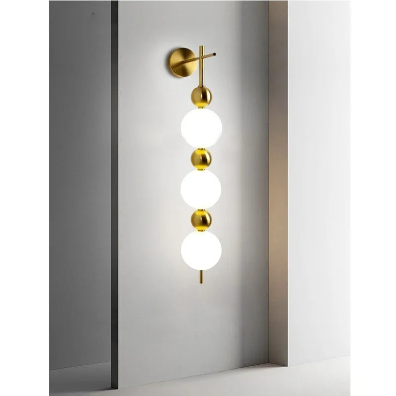 Axya Glass Wall Lamp - Elegant Modern Design for Bedroom or Study