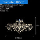 Axyaa Crystal Pendant Light: Modern Luxury Starry Sky Cubic Lighting for Home Decor