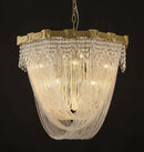 Axyaa Gold Luxury Chandelier for Living Room Dining Hall Island LED Lighting