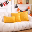 Axyaa Gilded Pumpkin Halloween Pillowcase Set - Orange Festival Decor - Soft Throw Cushion Cover