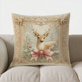 Floral Clock Decorative Digital Print Pillow Cover for Sofa, Bedroom or Car by Axyaa