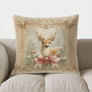 Floral Clock Decorative Digital Print Pillow Cover for Sofa, Bedroom or Car by Axyaa