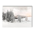 Snow House Nordic Canvas Wall Art by Axyaa for Living Room Decor