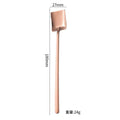 Axyaa Square Head Teaspoon with Long Handle, Coffee Tea Stirrer Spoon