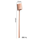 Axyaa Square Head Teaspoon with Long Handle, Coffee Tea Stirrer Spoon